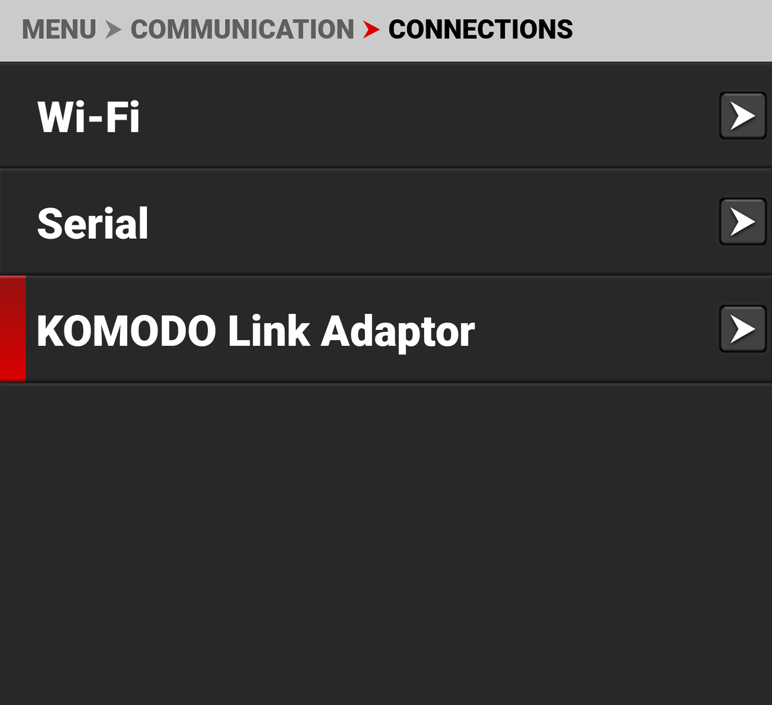 Link Adaptor Settings