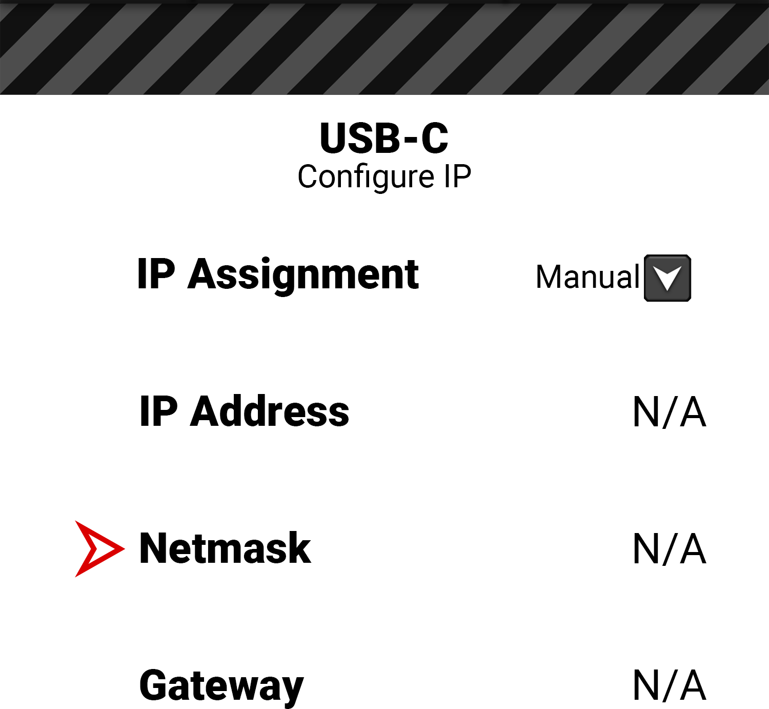 USB-C IP Settings